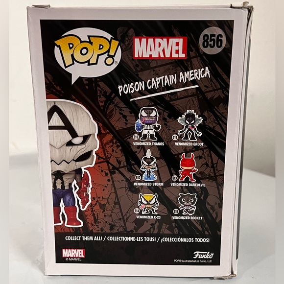 NIB - FUNKO Pop Marvel Venom Poison Captain America #856 - Picture 6 of 7